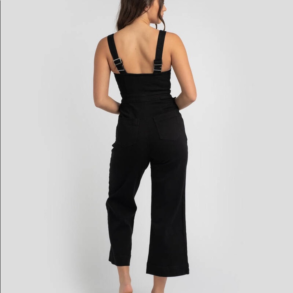 AVA & EVER Black Denim Jumpsuit Sz 6 BNWT - Picture 3 of 10